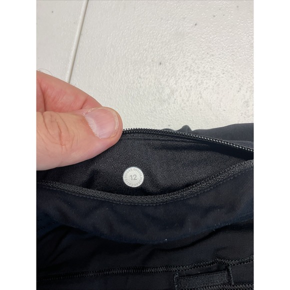 Lululemon Pace Rival Skort Size 12 Black Tennis Gym Athleisure‎ Golf - Picture 3 of 7